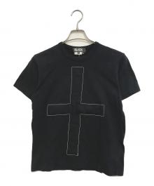 BLACK COMME des GARCONS（ブラックコムデギャルソン）の古着「リバーシブル十字架Tシャツ」｜ブラック