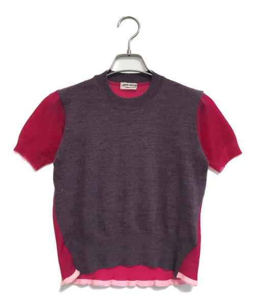 JUNYA WATANABE COMME des GARCONS（(ジュンヤワタナベ コムデギャルソン）JUNYA WATANABE COMME des GARCONS ((ジュンヤワタナベ コムデギャルソン) 異素材切替カットソー レッド サイズ:表記なしの古着・服飾アイテム