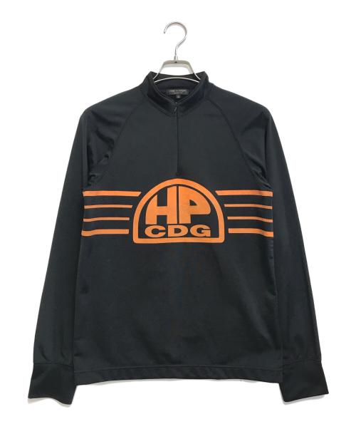 COMME des GARCONS HOMME PLUS（コムデギャルソンオムプリュス）COMME des GARCONS HOMME PLUS (コムデギャルソンオムプリュス) ハーフジップカットソー ブラック サイズ:Mの古着・服飾アイテム