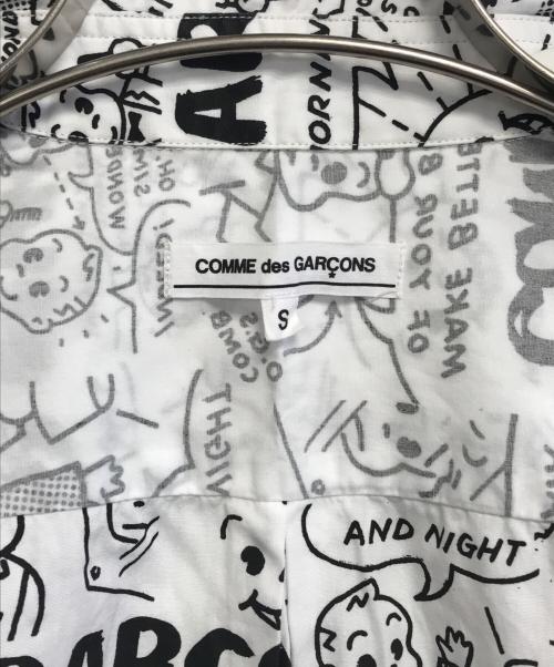 COMME des GARCONS（コムデギャルソン）COMME des GARCONS (コムデギャルソン) インサイドアウト総柄シャツ ホワイト サイズ:Sの古着・服飾アイテム