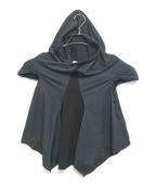 COMME des GARCONSコムデギャルソン）の古着「変形フーディリブ」｜ブラック