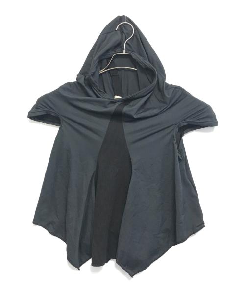 COMME des GARCONS（コムデギャルソン）COMME des GARCONS (コムデギャルソン) 変形フーディリブ ブラック サイズ:Sの古着・服飾アイテム