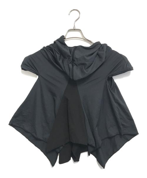COMME des GARCONS（コムデギャルソン）COMME des GARCONS (コムデギャルソン) 変形フーディリブ ブラック サイズ:Sの古着・服飾アイテム