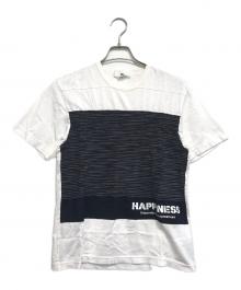 GANRYU（ガンリュウ）の古着「異素材切替Tシャツ」｜ホワイト