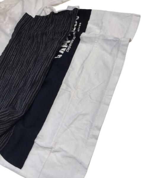 GANRYU（ガンリュウ）GANRYU (ガンリュウ) 異素材切替Tシャツ ホワイト サイズ:Mの古着・服飾アイテム