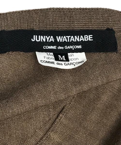 JUNYA WATANABE COMME des GARCONS（(ジュンヤワタナベ コムデギャルソン）JUNYA WATANABE COMME des GARCONS ((ジュンヤワタナベ コムデギャルソン) アーガイルニットカーディガン ブラウン サイズ:Mの古着・服飾アイテム
