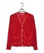 JUNYA WATANABE MAN PINKジュンヤワタナベマン ピンク）の古着「ニットカーディガン」｜レッド