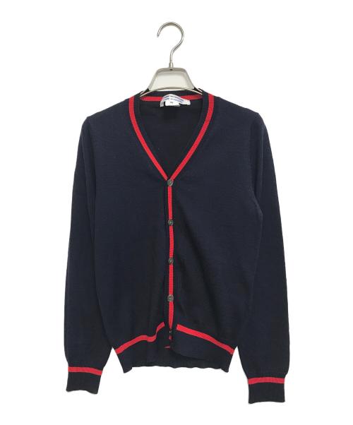 COMME des GARCONS COMME des GARCONS（コムデギャルソン コムデギャルソン）COMME des GARCONS COMME des GARCONS (コムデギャルソン コムデギャルソン) ウールニットカーディガン ネイビー サイズ:XSの古着・服飾アイテム
