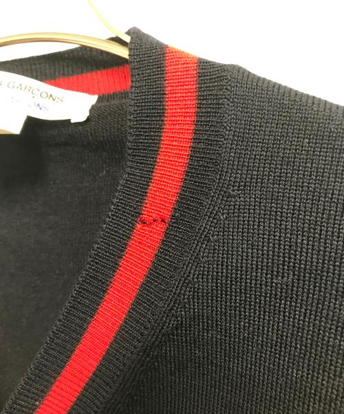 COMME des GARCONS COMME des GARCONS（コムデギャルソン コムデギャルソン）COMME des GARCONS COMME des GARCONS (コムデギャルソン コムデギャルソン) ウールニットカーディガン ネイビー サイズ:XSの古着・服飾アイテム