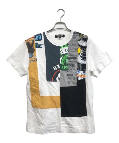 COMME des GARCONS HOMME DEUX（コムデギャルソン オム ドゥ）COMME des GARCONS HOMME DEUX (コムデギャルソン オム ドゥ) パッチワークTシャツ ホワイト サイズ:Sの古着・服飾アイテム