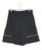 BLACK COMME des GARCONSブラックコムデギャルソン）の古着「ジップデザインハーフパンツ」｜ブラック