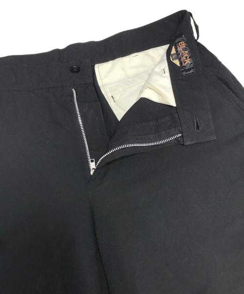 BLACK COMME des GARCONS（ブラックコムデギャルソン）BLACK COMME des GARCONS (ブラックコムデギャルソン) ジップデザインハーフパンツ ブラック サイズ:Lの古着・服飾アイテム