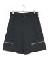 BLACK COMME des GARCONS（ブラックコムデギャルソン）の古着「ジップデザインハーフパンツ」｜ブラック