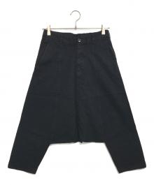 BLACK COMME des GARCONS（ブラックコムデギャルソン）の古着「縮絨サルエルパンツ」｜ブラック
