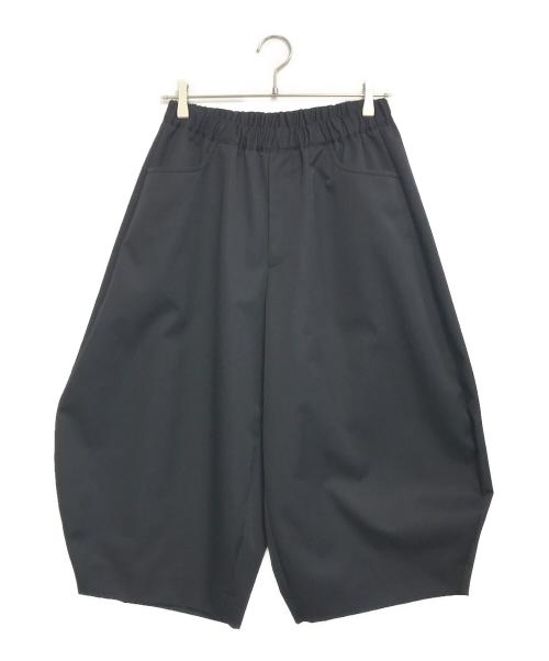 BLACK COMME des GARCONS（ブラックコムデギャルソン）BLACK COMME des GARCONS (ブラックコムデギャルソン) クロップドイージーワイドパンツ ブラック サイズ:XSの古着・服飾アイテム