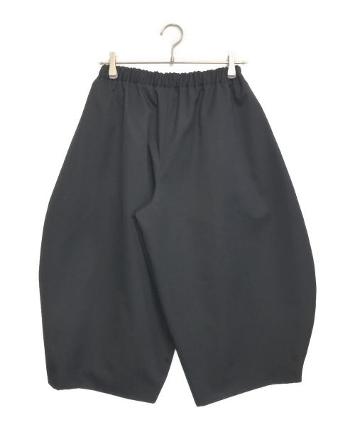 BLACK COMME des GARCONS（ブラックコムデギャルソン）BLACK COMME des GARCONS (ブラックコムデギャルソン) クロップドイージーワイドパンツ ブラック サイズ:XSの古着・服飾アイテム