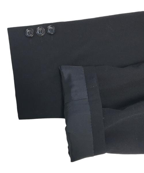 COMME des GARCONS HOMME（コムデギャルソン オム）COMME des GARCONS HOMME (コムデギャルソン オム) ウールギャバ3Bテーラードジャケット ブラック サイズ:Mの古着・服飾アイテム