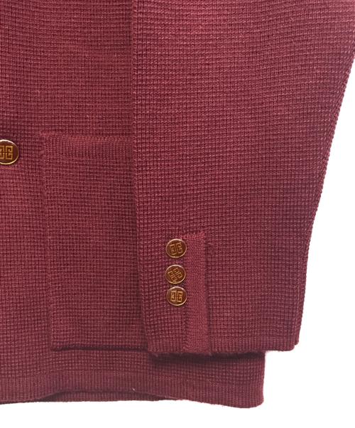 GIVENCHY（ジバンシィ）GIVENCHY (ジバンシィ) ニットダブルテーラードジャケット レッド サイズ:不明の古着・服飾アイテム