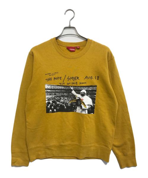 SUPREME（シュプリーム）SUPREME (シュプリーム) ANTIHERO (アンタイヒーロー) ANTIHERO Pope Crewneck イエロー サイズ:Mediumの古着・服飾アイテム
