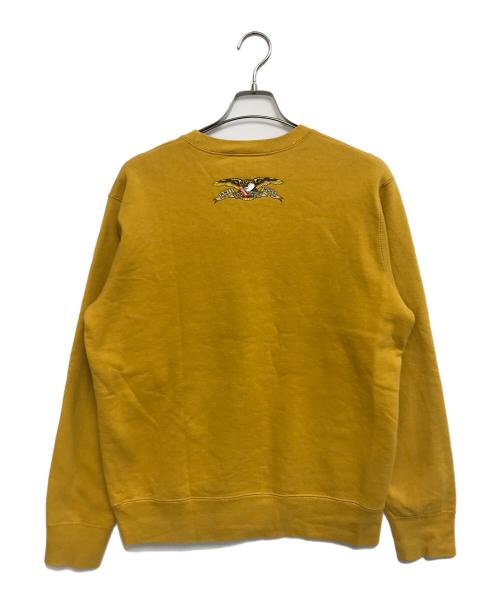 SUPREME（シュプリーム）SUPREME (シュプリーム) ANTIHERO (アンタイヒーロー) ANTIHERO Pope Crewneck イエロー サイズ:Mediumの古着・服飾アイテム