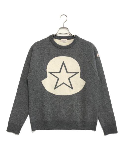 MONCLER（モンクレール）MONCLER (モンクレール) MAGLIONE TRICOT GIROCOLLO グレー サイズ:Ⅼの古着・服飾アイテム