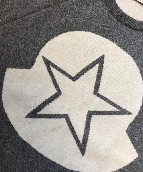 MONCLER（モンクレール）MONCLER (モンクレール) MAGLIONE TRICOT GIROCOLLO グレー サイズ:Ⅼの古着・服飾アイテム