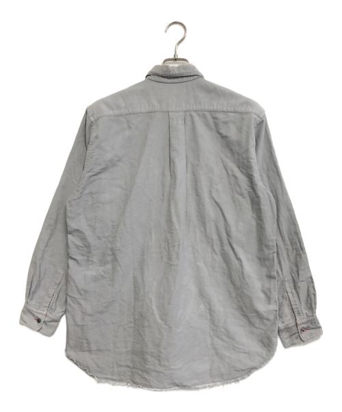 COMME des GARCONS HOMME（コムデギャルソン オム）COMME des GARCONS HOMME (コムデギャルソン オム) ダメージ加工ステッチシャツ グレー サイズ:表記なしの古着・服飾アイテム