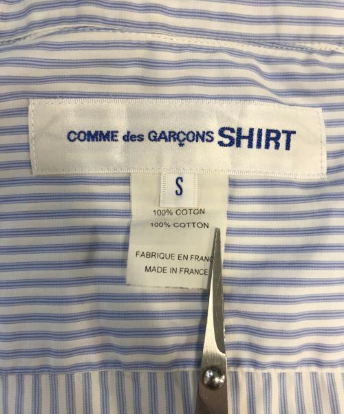 COMME des GARCONS SHIRT（コムデギャルソンシャツ）COMME des GARCONS SHIRT (コムデギャルソンシャツ) ストライプシャツ ブルー サイズ:Sの古着・服飾アイテム