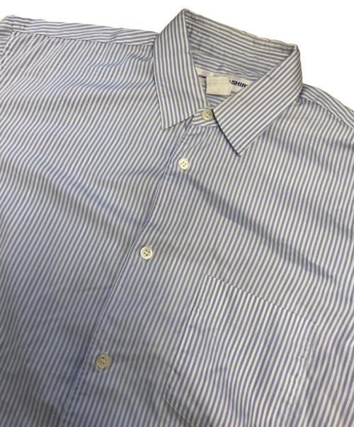 COMME des GARCONS SHIRT（コムデギャルソンシャツ）COMME des GARCONS SHIRT (コムデギャルソンシャツ) ストライプシャツ ブルー サイズ:Sの古着・服飾アイテム