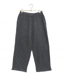 tricot COMME des GARCONS（トリココムデギャルソン）の古着「ドット柄ウール縮絨パンツ」｜ブラック