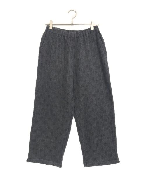 tricot COMME des GARCONS（トリココムデギャルソン）tricot COMME des GARCONS (トリココムデギャルソン) ドット柄ウール縮絨パンツ ブラック サイズ:表記なしの古着・服飾アイテム