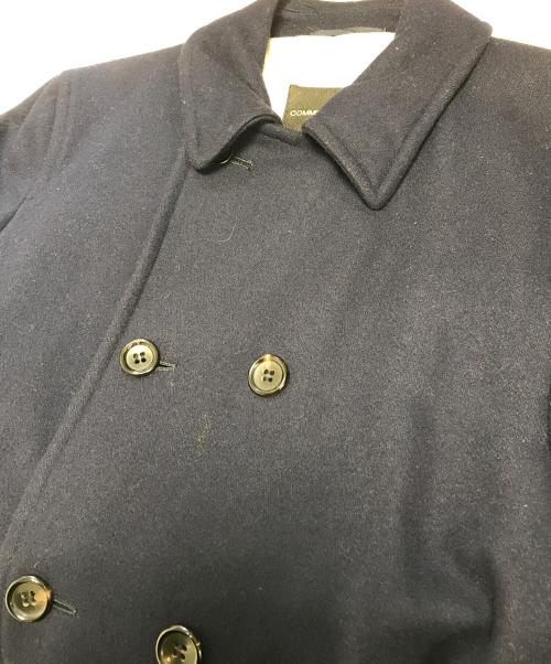 COMME des GARCONS HOMME PLUS（コムデギャルソンオムプリュス）COMME des GARCONS HOMME PLUS (コムデギャルソンオムプリュス) ダブルブレストロングコート ネイビー サイズ:Mの古着・服飾アイテム