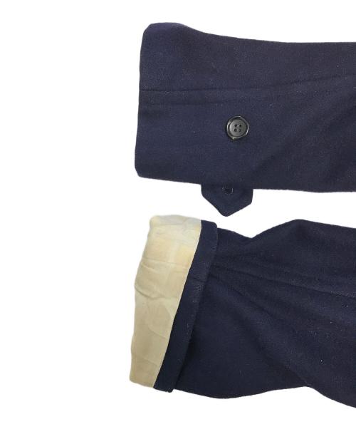 COMME des GARCONS HOMME PLUS（コムデギャルソンオムプリュス）COMME des GARCONS HOMME PLUS (コムデギャルソンオムプリュス) ダブルブレストロングコート ネイビー サイズ:Mの古着・服飾アイテム