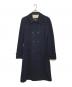 COMME des GARCONS HOMME PLUS（コムデギャルソンオムプリュス）の古着「ダブルブレストロングコート」｜ネイビー