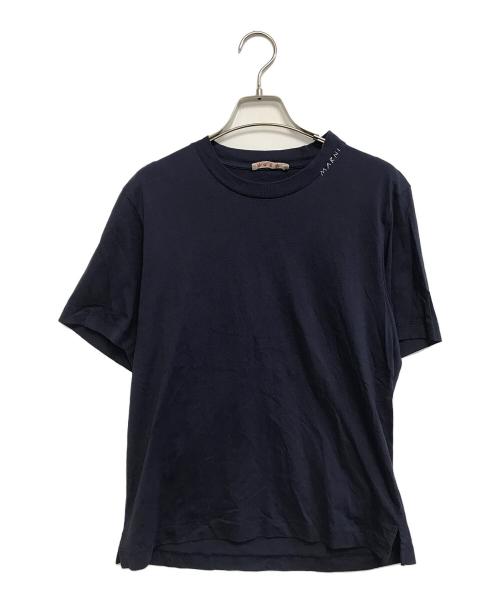 MARNI（マルニ）MARNI (マルニ) ロゴTシャツ ネイビー サイズ:40の古着・服飾アイテム