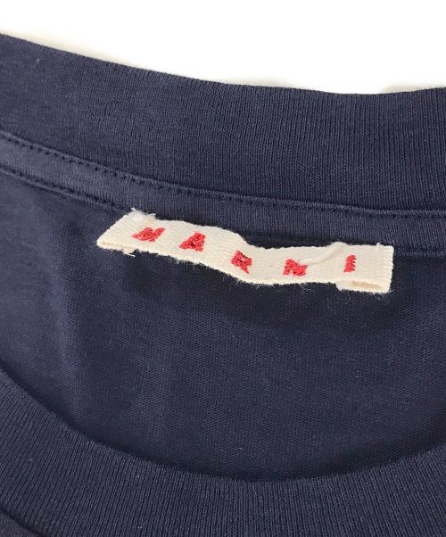 MARNI（マルニ）MARNI (マルニ) ロゴTシャツ ネイビー サイズ:40の古着・服飾アイテム