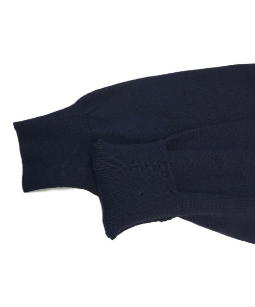 PRADA（プラダ）PRADA (プラダ) ボーダーニット ネイビー サイズ:46の古着・服飾アイテム