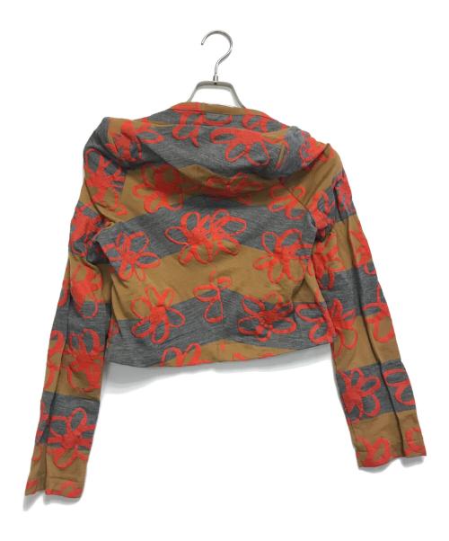 COMME des GARCONS（コムデギャルソン）COMME des GARCONS (コムデギャルソン) 花柄スモックパーカー ブラウン サイズ:不明の古着・服飾アイテム