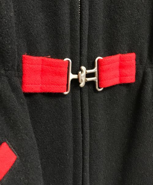 Yohji Yamamoto pour homme（ヨウジヤマモト プールオム）Yohji Yamamoto pour homme (ヨウジヤマモト プールオム) バックルウールジャケット ブラック×レッド サイズ:Mの古着・服飾アイテム