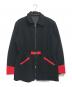 Yohji Yamamoto pour homme（ヨウジヤマモト プールオム）の古着「バックルウールジャケット」｜ブラック×レッド