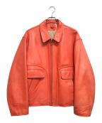 Yohji Yamamoto pour hommeヨウジヤマモト プールオム）の古着「6.1 THE MENマーメイドレザー ジャケット」｜オレンジ