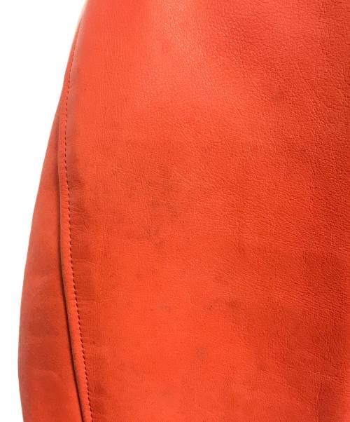 Yohji Yamamoto pour homme（ヨウジヤマモト プールオム）Yohji Yamamoto pour homme (ヨウジヤマモト プールオム) 6.1 THE MENマーメイドレザー ジャケット オレンジ サイズ:Mの古着・服飾アイテム