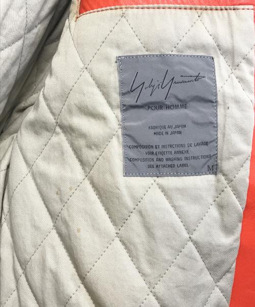Yohji Yamamoto pour homme（ヨウジヤマモト プールオム）Yohji Yamamoto pour homme (ヨウジヤマモト プールオム) 6.1 THE MENマーメイドレザー ジャケット オレンジ サイズ:Mの古着・服飾アイテム