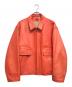 Yohji Yamamoto pour homme（ヨウジヤマモト プールオム）の古着「6.1 THE MENマーメイドレザー ジャケット」｜オレンジ