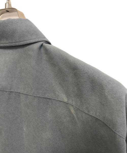 RAKINES（ラキネス）RAKINES (ラキネス) フェイクスウェードシャツ スカイブルー サイズ:2の古着・服飾アイテム
