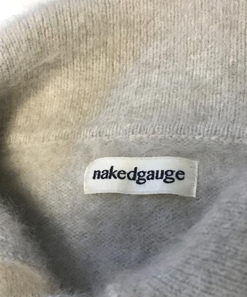 NAKEDGAUGE（ネイキッドゲージ）NAKEDGAUGE (ネイキッドゲージ) ニットポロシャツ ベージュ サイズ:2の古着・服飾アイテム