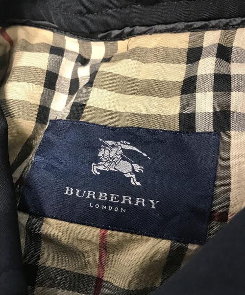 BURBERRY LONDON（バーバリーロンドン）BURBERRY LONDON (バーバリーロンドン) 裏ノヴァステンカラーコート ブラック サイズ:Mの古着・服飾アイテム