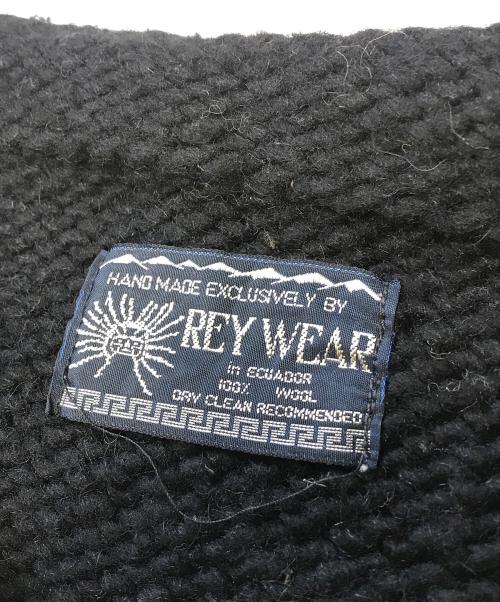 REY WEAR（レイウェア）REY WEAR (レイウェア) 花柄エクアドルニット ブラック サイズ:表記なしの古着・服飾アイテム