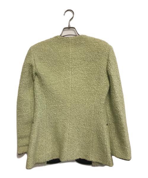 FENDI（フェンディ）FENDI (フェンディ) ボアジャケット 黄緑 サイズ:42の古着・服飾アイテム