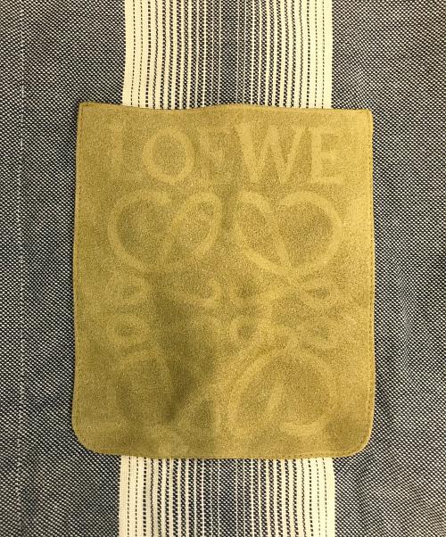 LOEWE（ロエベ）LOEWE (ロエベ) ロゴパッチ ストライプシャツ ブルー サイズ:39の古着・服飾アイテム